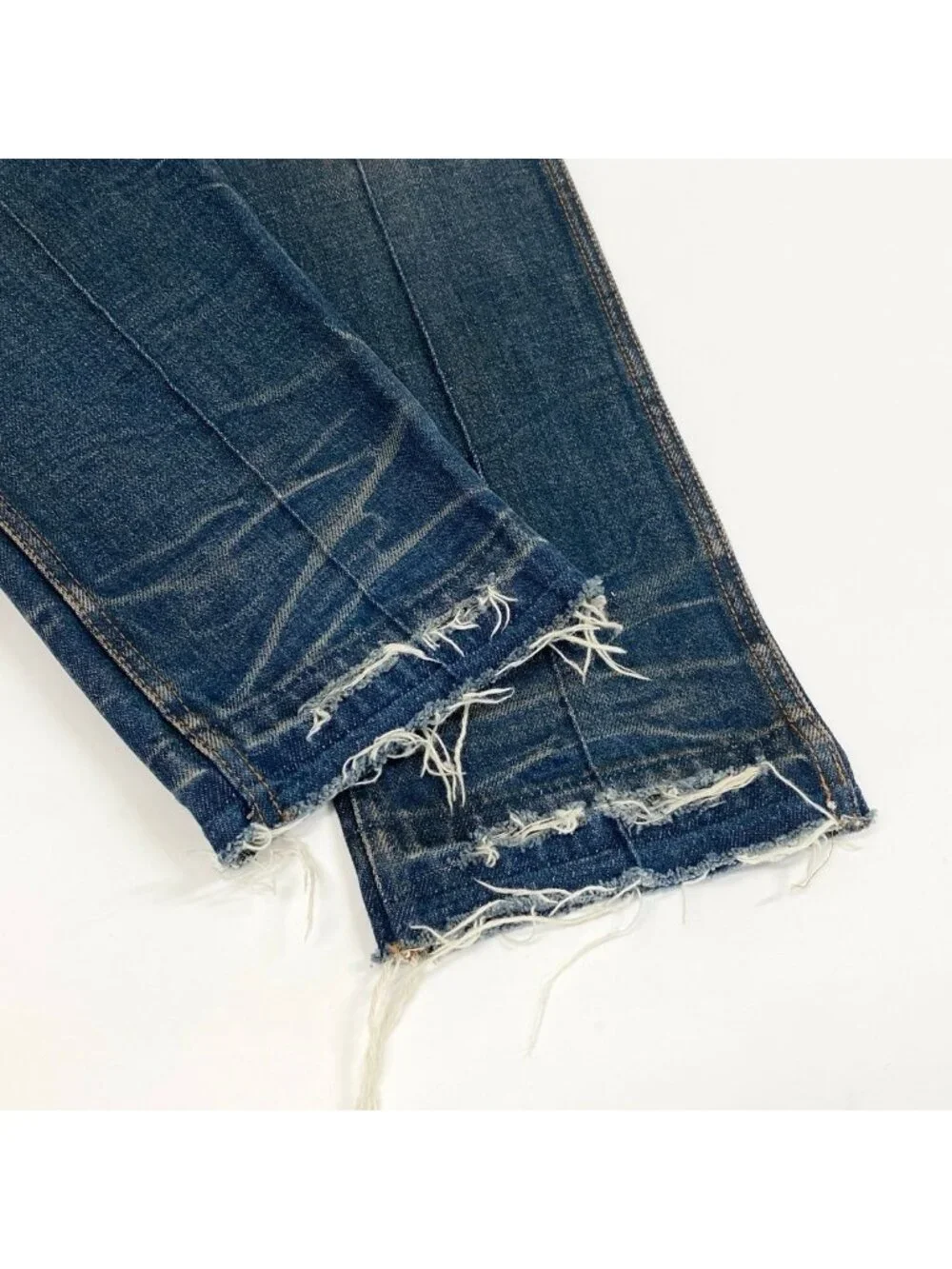 Gucci Dragon Flower Embroidery Vintage Wash Denim Pants Flour Embroidered Jeans